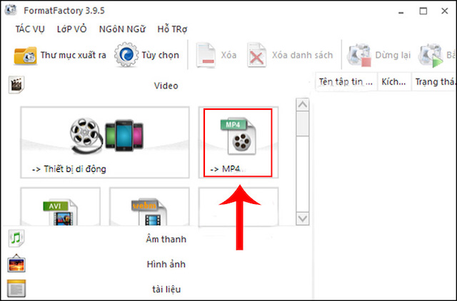 Cách nén video bằng Format Factory